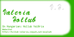 valeria hollub business card